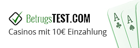 Online Casinos mit 10€ Einzahlung